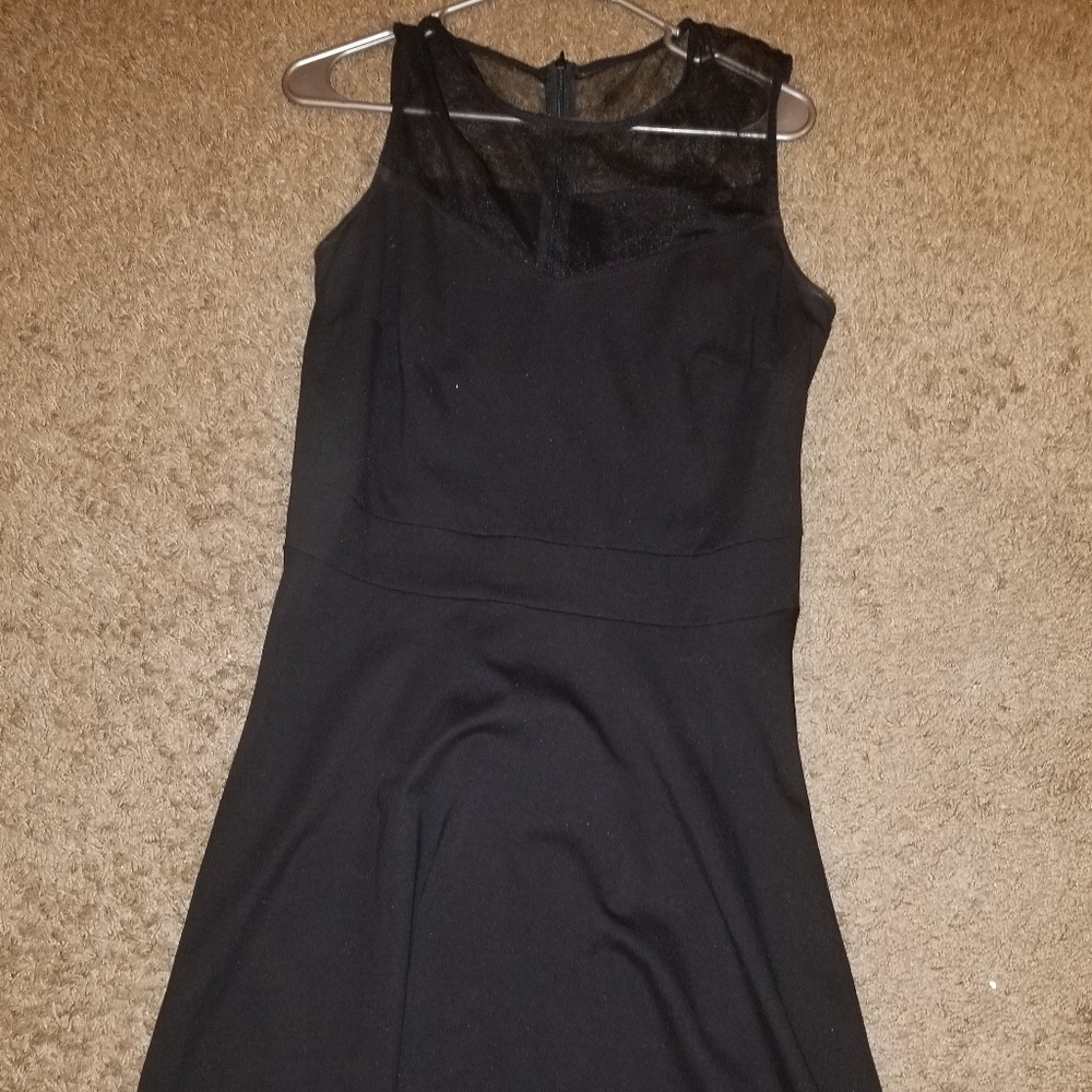 Black/mesh dress